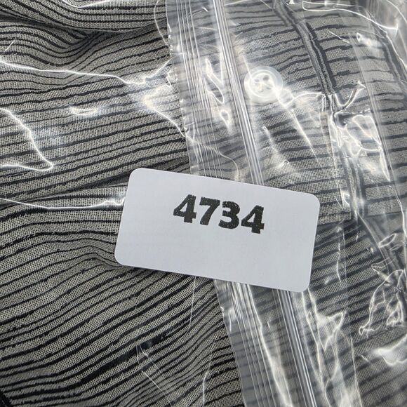 Billy Reid Men's Gray Black Geometric Short Sleeve 100% Cotton Size XL - Picture 9 of 9